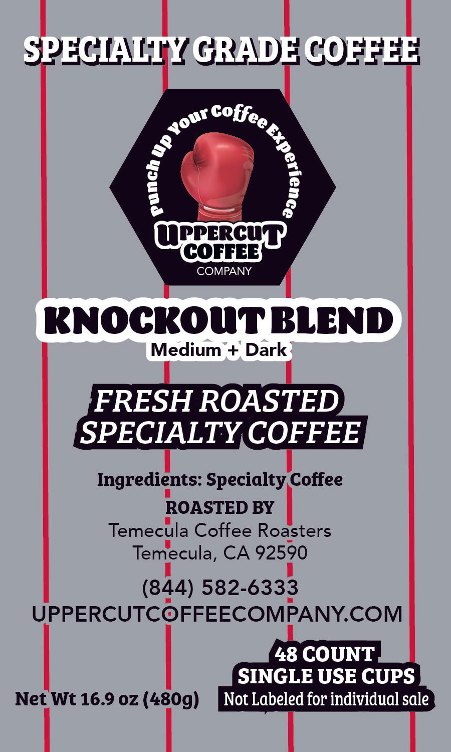 The Knockout Blend Specialty Grade Single Use Coffee 48 Count - Upper Cut Coffee Company